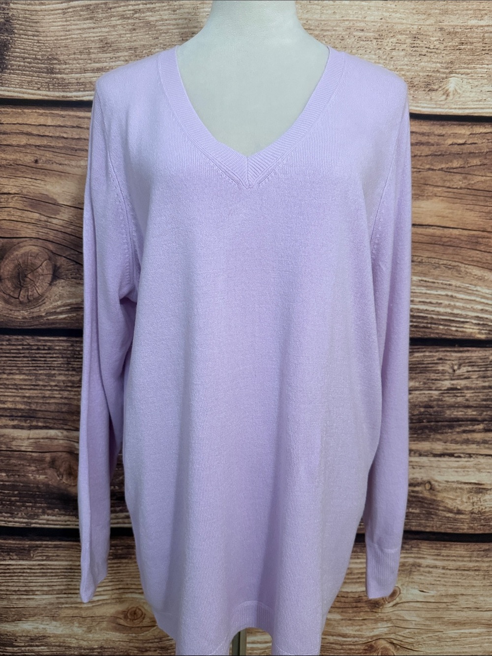 croft & barrow Light Lavender V-Neck Sweater